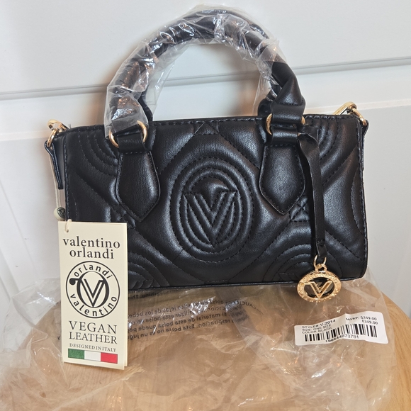 Valentino Orlandi Handbags - Valentino Orlandi Black Vegan Leather Mini Bag